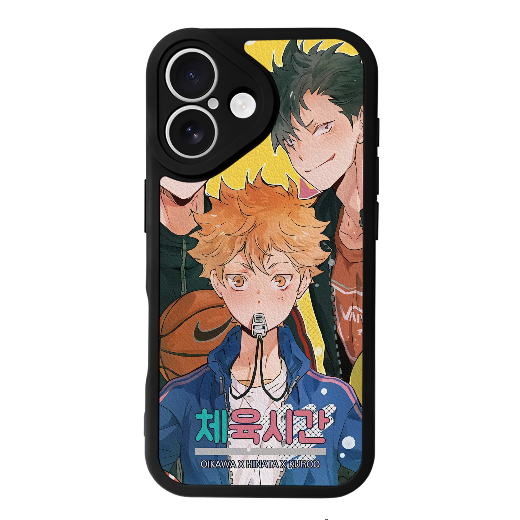 （画像用） ハイキュー!! Haikyu!! 【iPhone 16シリーズ対応】シリコンスマホケース（レザー調） 材質：シリコン